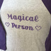 8-Bit Magical Person Raglan Baseball Tee