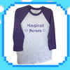 8-Bit Magical Person Raglan Baseball Tee